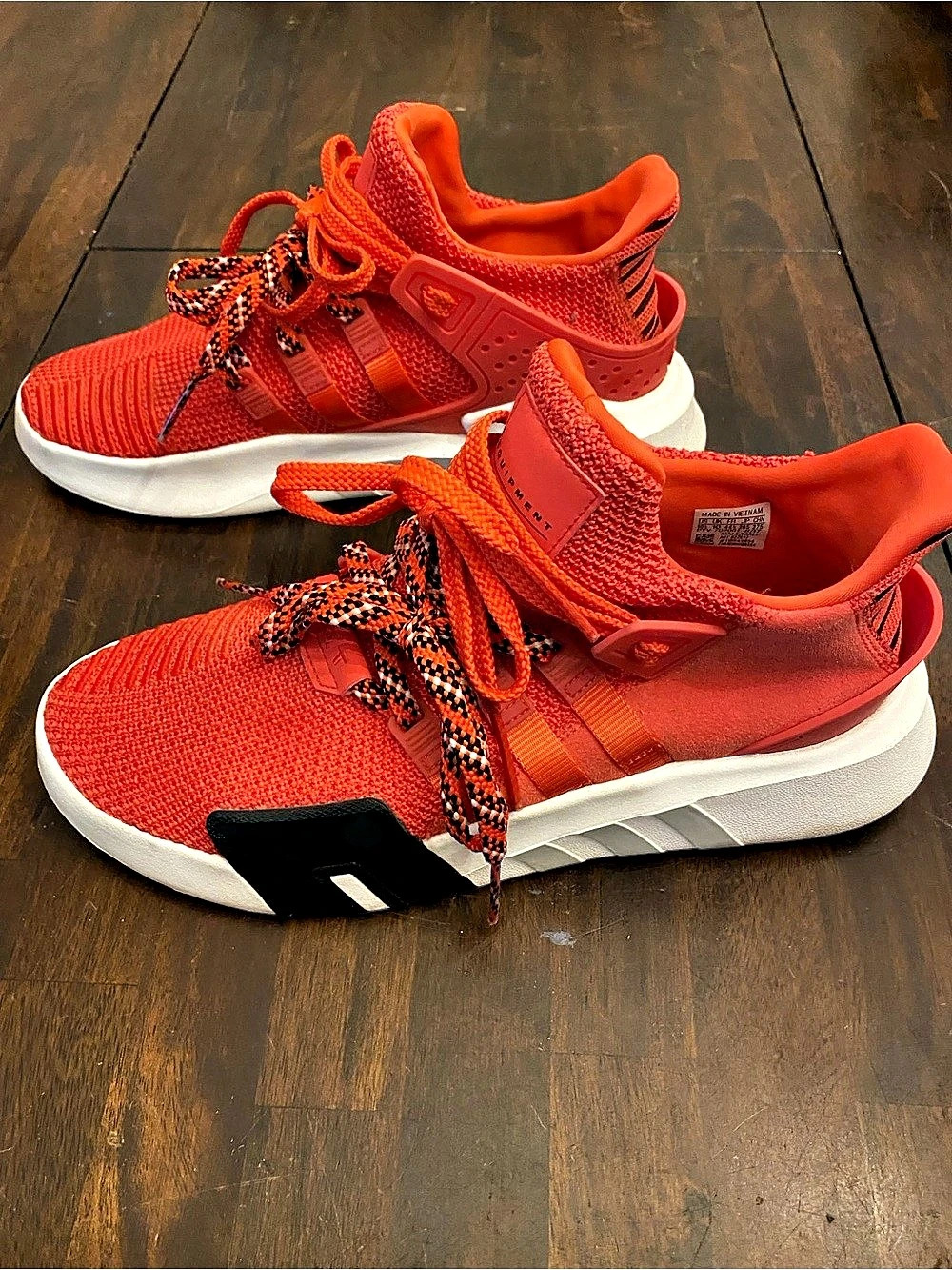 adidas EQT Support 91/18 Bold Orange Sneakers in Orange & Black